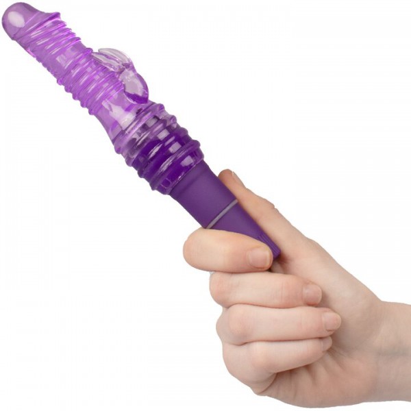 Bondara Purple Pocket Rocket Ribbed Mini Rabbit Vibrator