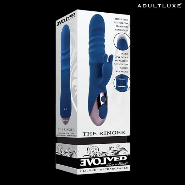 Evolved The Ringer Rechargeable Thrusting Rabbit Vibrator