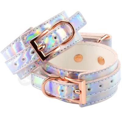 Cosmo Bondage Holographic Rainbow Adjustable Ankle Cuffs