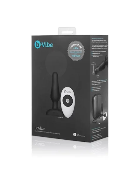 B-vibe Novice Plug - Black - 4 Inch