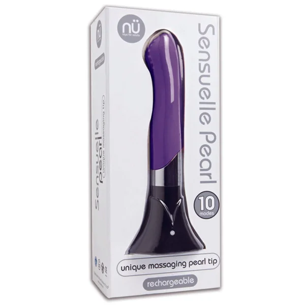 Pearl 10 Function Rechargeable Silicone Vibrator By Nu Sensuelle - Purple