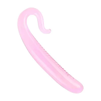Lucent Textured Tail Glass Massager
