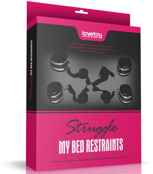 Bed Restraints Wrist & Leg Cuffs Kit