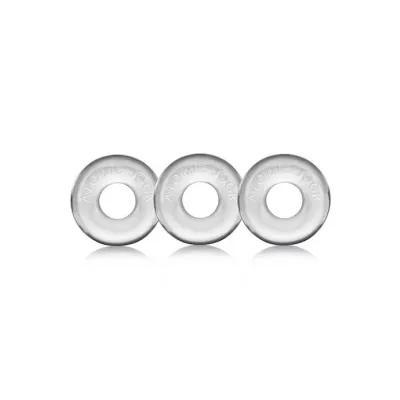 Ringer Cock Ring 3 pack Clear