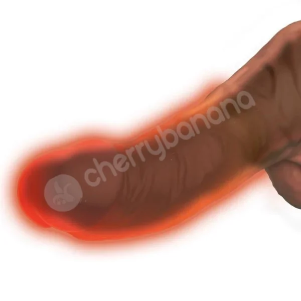 King Cock Plus Brown Triple Threat 7.5'' Thrusting & Heating Cock With Balls