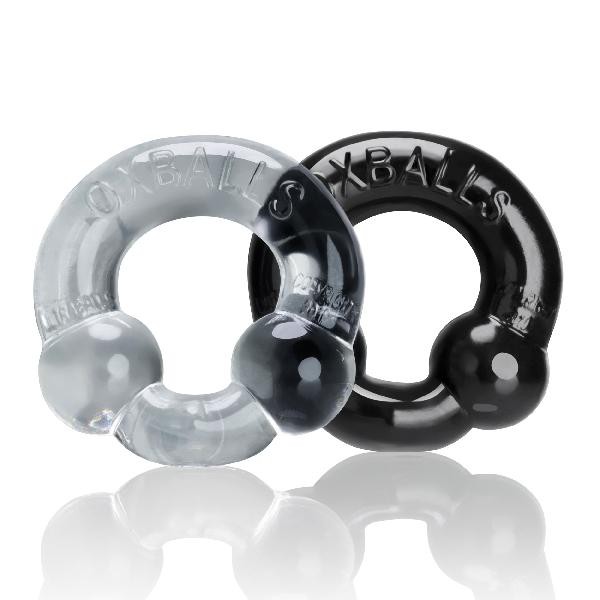 Ultraballs 2 Pack Cockring Black And Clear — image 5 of 8
