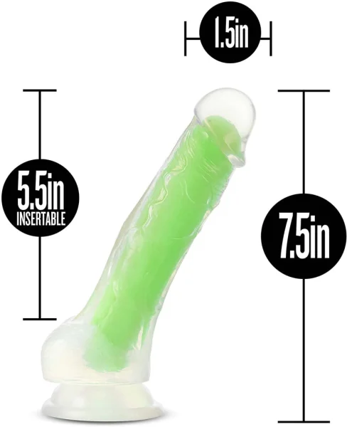 Blush Neo Elite GLOW in the Dark Omnia Dual Density Dildo