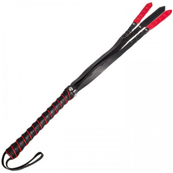 Torment Leather Triple Tail Vampire Flogger – 30 Inch