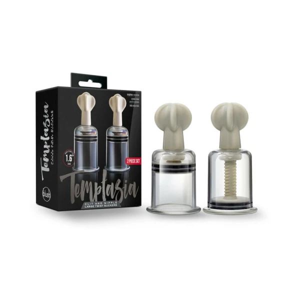 Temptasia - Clit And Nipple Large Twist Suckers - Set Of 2 - Clear — image 14 of 14