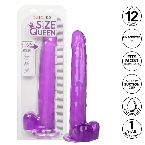 Size Queen 12 inch-30.5 Cm  - Purple