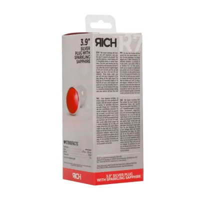 Rich R7 Silver Plug 3 9 Inch Red Sapphire