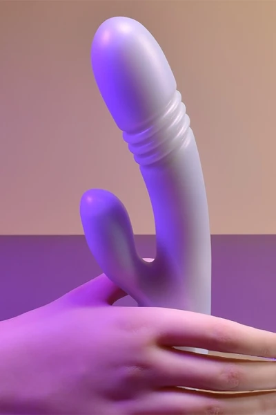 Playboy Bumping Bunny 9" Heated Thrusting Rabbit Vibrator