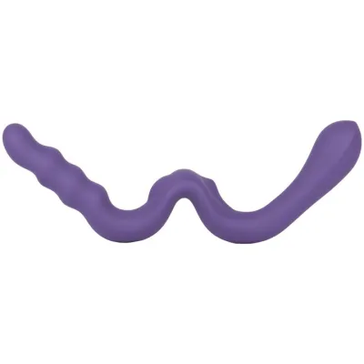 Bondara Wiggle Purple Silicone Double Ended Dildo 17 Inch