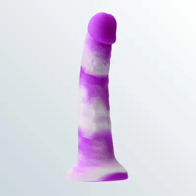 Colours Pleasures Yum Yum 8 quot Realistic Silicone Dildo Purple