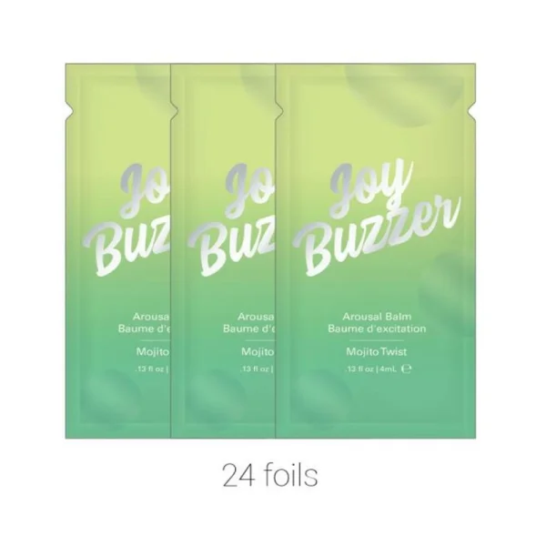 Joy Buzzer Clitoral Arousal Balm Mojito Twist (bulk Pack24 Pcs) .13 Oz Foil