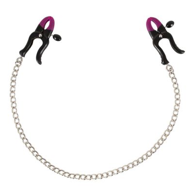Bad Kitty Silicone Nipple Clamps With Chain