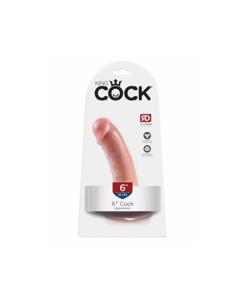 King Cock 6 Inch Cock-Flesh