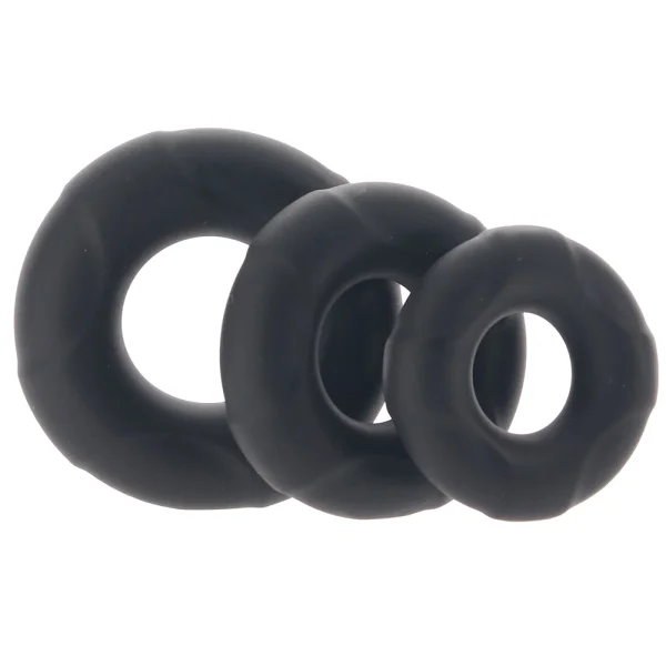 In A Bag Silicone 3 Piece C-Ring Set By Doc Johnson