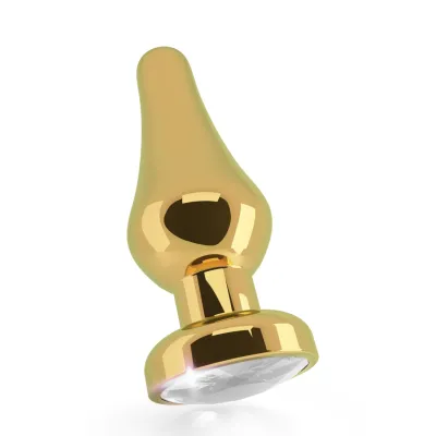 Rich R6 Gold Plug 4 5 Inch Clear Sapphire