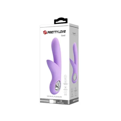 Carol Double Delight Rabbit Vibrator Purple 7 4 Inch