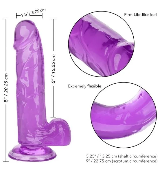 Size Queen 6"/15.25 cm - Purple — image 6 of 6