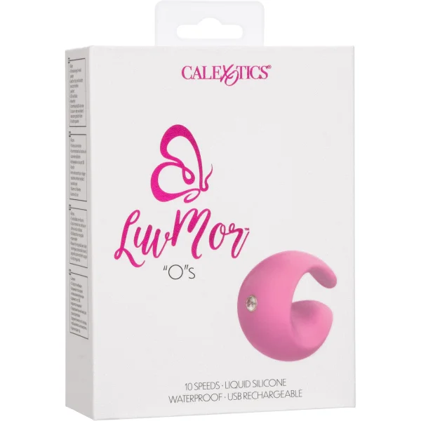 LuvMor O's Rechargeable Silicone Waterproof Clitoral Finger Vibrator By CalExotics