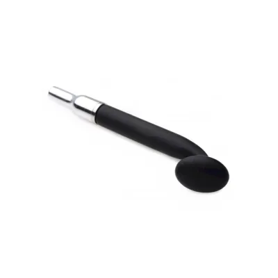 Round Silicone Estim Attachment Black 4 5 Inch