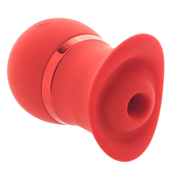 French Kiss Suck & Play Rechargeable Waterproof Silicone Interchangeable Set By CalExotics - Red