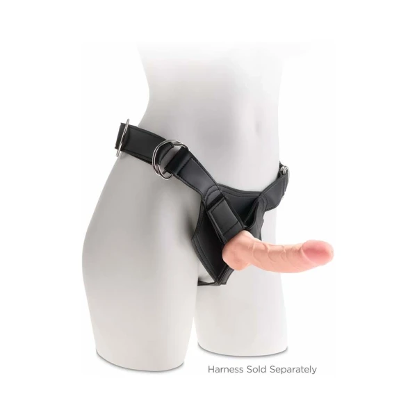 King Cock Triple Density 8 inches Cock, Balls Beige Dildo