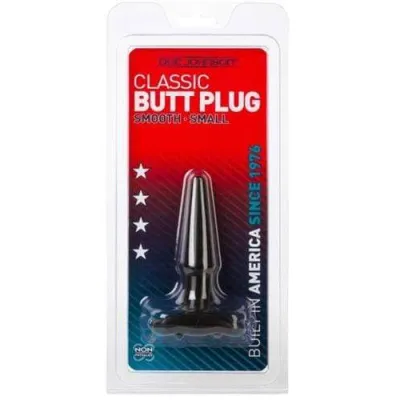 Classic Butt Plug Smooth Small Black