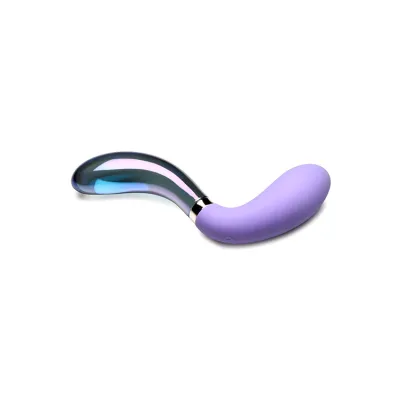 Prisms Erotic Glass Vibra Glass 10X Pari 8 Dual Ended Wavy Silicone Glass G Spot Vibrator