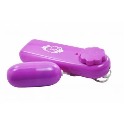 Cloud 9 Vibrating Bullet Purple Attached Remote
