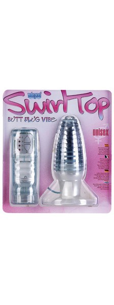 Large Swirl Top Butt Plug
