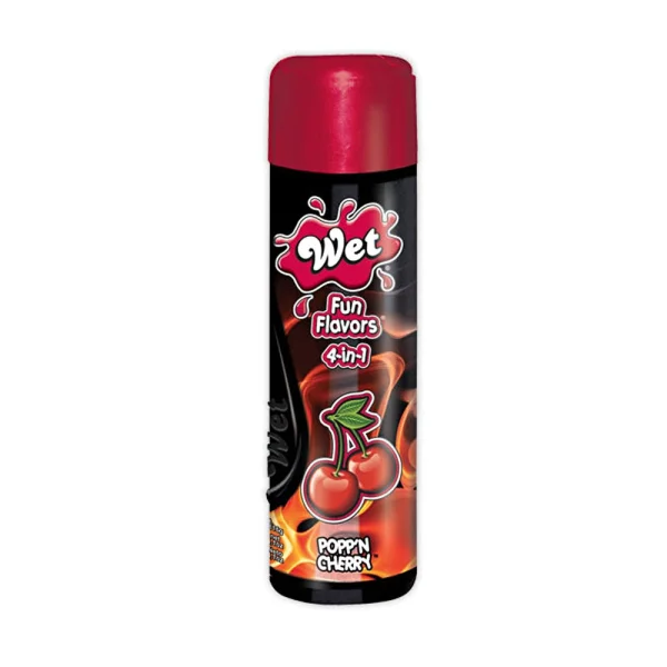 Wet Fun Flavors Popp'n Cherry Warming Water-Based Lube | 3oz