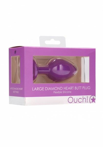 Large Diamond Heart Butt Plug