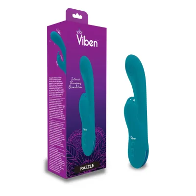 Razzle Ocean Rechargeable Thumping G Spot Rabbit