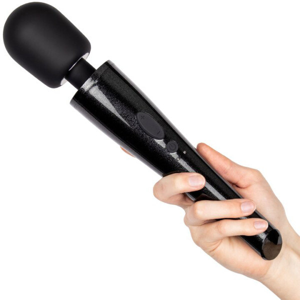 Bondara Black Glitter 10 Function Rechargeable Wand Vibrator — image 4 of 4