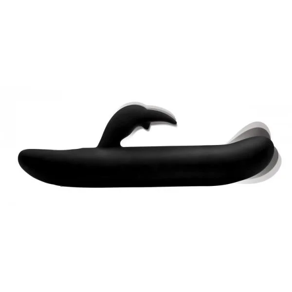 Bling Bunny 10X Flexing Silicone Rabbit Vibrator Black — image 4 of 8