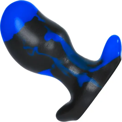 Oxballs Ergo Medium Silicone Butt Plug Blue Swirl