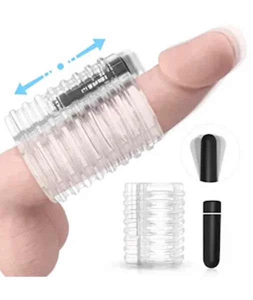 Grip Me Vibrating Stroker - Clear - 18 Inch — image 6 of 6