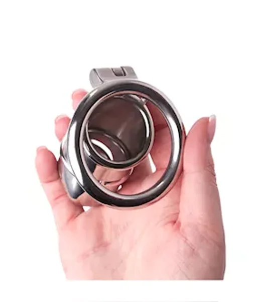 Kinki Helmet Chastity Cage - Silver — image 6 of 6