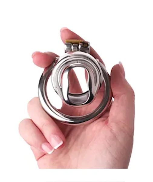 Kinki Helmet Chastity Cage - Silver — image 5 of 6