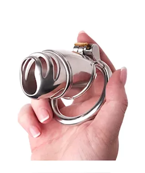 Kinki Helmet Chastity Cage - Silver — image 4 of 6