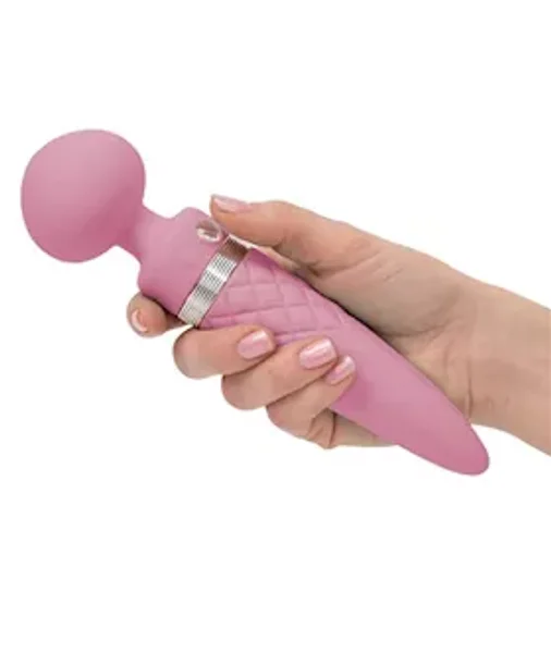 Sultry Dual Action Wand Vibrator - Pink — image 11 of 16