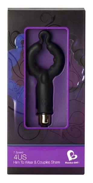 4US Vibrating Cock Ring Black — image 7 of 8