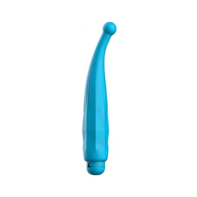 Bullets Discreet Luminous Lyra Abs Bullet With Silicone Sleeve 10 Speeds Turquoise