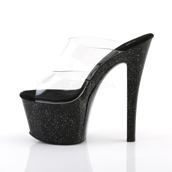 7 inches Heel, 2 3/4 inches PF Dual Band PF Slide W/Mini Glitters — image 7 of 8