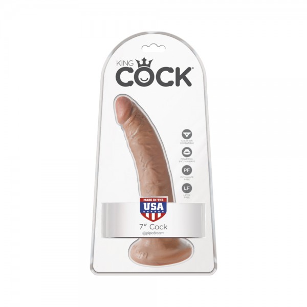 King Cock 7 inches Cock Tan Dildo