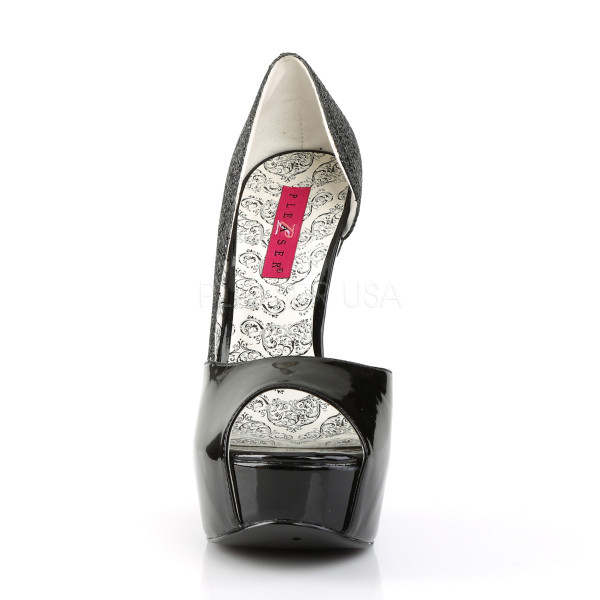 5 3/4 inches Heel, 1 3/4 inches Hidden PF Peep Toe D\'Orsay Pump — image 10 of 12