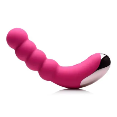 Curve Novelties Gossip Silicone Beaded Vibrator 50x Magenta